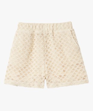 Short ample taille haute en maille ajourée femme vue5 - GEMO(FEMME PAP) - GEMO