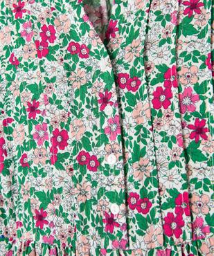 Robe fleurie à manches longues fille - LuluCastagnette vue2 - LULUCASTAGNETTE - GEMO