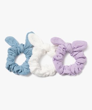 Elastiques cheveux en gaze de coton enfant (lot de 3)	 vue1 - GEMO (ACCESS) - GEMO