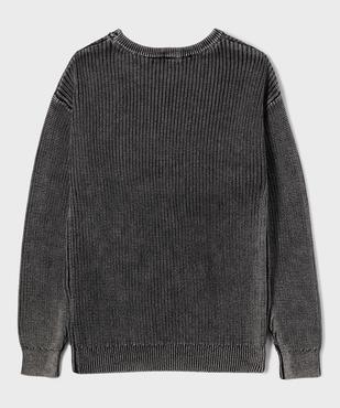 Pull en grosse maille garçon vue3 - GEMO (JUNIOR) - GEMO