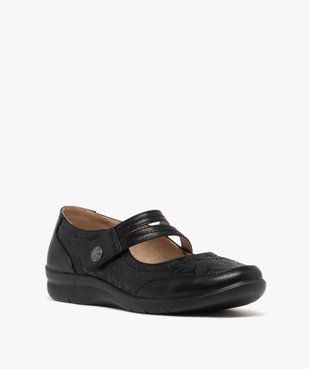 Ballerines confort à double bride scratch femme vue2 - G'FLEX - GEMO