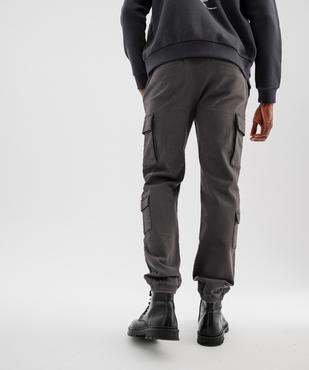 Pantalon jogger coupe cargo avec taille ajustable homme vue4 - GEMO (HOMME) - GEMO
