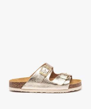 Mules fille à talon plat et larges brides ajustables vue1 - GEMO (ENFANT) - GEMO