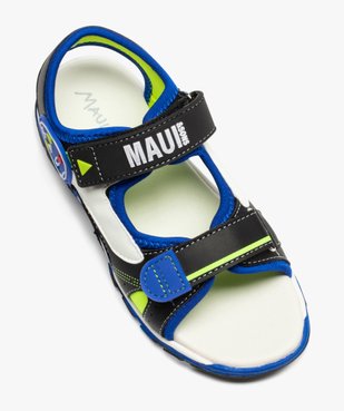 Sandales garçon tricolores à double scratch - Maui & Sons vue5 - MAUI ANS SONS - GEMO