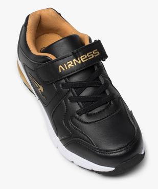 Baskets garçon à lacets élastiques et scratch - Airness vue5 - AIRNESS - GEMO