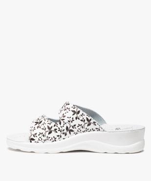 Mules femme confort à talon compensé vue3 - GEMO (CONFORT) - GEMO