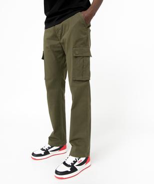 Pantalon cargo en coton stretch homme vue1 - GEMO 4G HOMME - GEMO