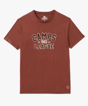 Tee-shirt manches courtes et motif bouclette homme - Camps United vue4 - CAMPS GEMO FOR GOOD - GEMO