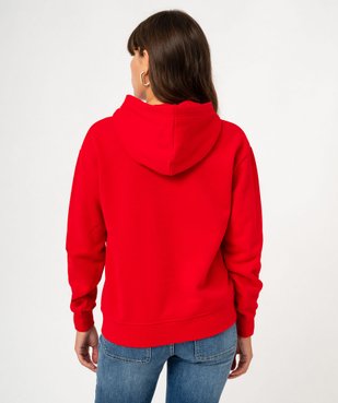 Sweat à capuche avec broderie femme - LuluCastagnette vue4 - LULU CASTAGNETTE GEMO FOR GOOD - GEMO