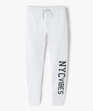 Jogging garçon en maille fine à taille élastiquée vue1 - GEMO (JUNIOR) - GEMO