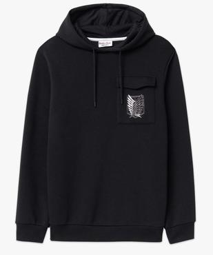 Sweat homme à capuche avec motif dos - Attack on Titan vue4 - ATTAQUE DES TITANS - GEMO