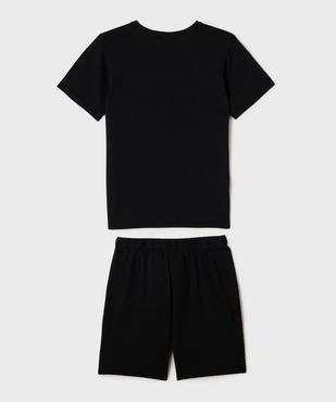 Pyjashort en coton imprimé garçon - Smiley World vue3 - SMILEY WORLD - GEMO