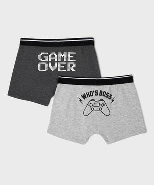 Boxer à motifs jeux video garçon (lot de 2) vue9 - GEMO 4G GARCON - GEMO