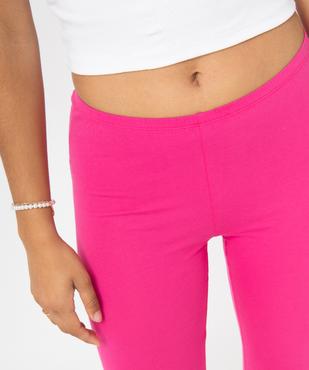 Legging court en coton stretch femme vue2 - GEMO 4G FEMME - GEMO