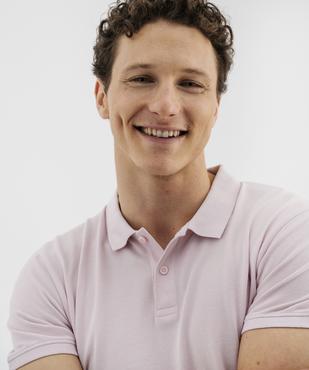 Polo manches courtes en coton homme vue2 - GEMO 4G HOMME - GEMO