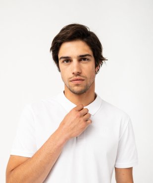 Polo à manches courtes en maille piquée homme vue2 - GEMO 4G HOMME - GEMO
