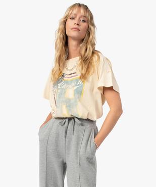 Tee-shirt femme avec large motif – Camps United vue2 - CAMPS UNITED - GEMO