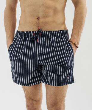 Short de bain rayé homme - LuluCastagnette vue2 - LULU CASTAGNETTE GEMO FOR GOOD - GEMO