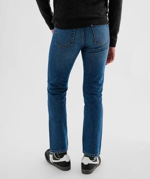 Jean Regular en denim 100% coton légèrement délavé homme vue3 - GEMO 4G HOMME - GEMO