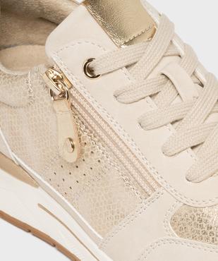 Sneakers compensées avec détails brillants femme - Valentina Baldano vue6 - VALENTINA BALDA - GEMO