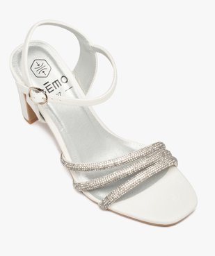 Sandales femme à talon haut et brides strass vue6 - FOLLOW ME - GEMO