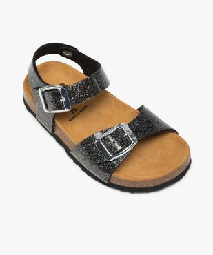 Sandales fille à brides à boucle et semelle liège vue5 - GEMO (ENFANT) - GEMO