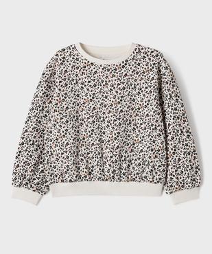 Sweat ample imprimé fille vue1 - GEMO 4G FILLE - GEMO