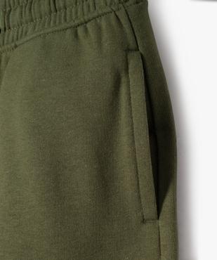 Pantalon de jogging molletonné avec poches à rabat garçon vue3 - GEMO (ENFANT) - GEMO
