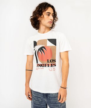 Tee-shirt à manches courtes motif Los Angeles homme vue6 - GEMO (HOMME) - GEMO