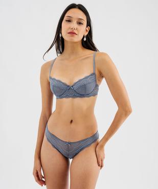 Culottes en dentelle et tulle femme (lot de 2) vue1 - GEMO(HOMWR FEM) - GEMO