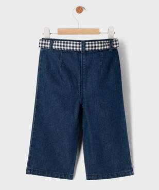 Jean large avec ceinture fantaisie bébé fille - LuluCastagnette vue3 - LULU CASTAGNETTE G4G D - GEMO