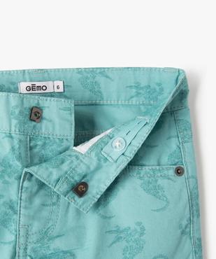 Bermuda en toile avec motifs ton sur ton garçon vue2 - GEMO 4G GARCON - GEMO