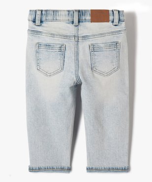 Jean droit bleached bébé garçon vue4 - GEMO(BB COUCHE) - GEMO