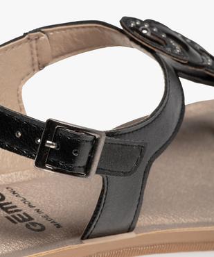 Sandales femme métallisées à bride entre-doigts tressée vue6 - GEMO (CASUAL) - GEMO