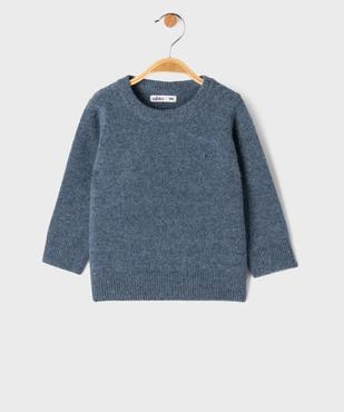 Pull col rond bébé garçon vue1 - GEMO(BEBE DEBT) - GEMO