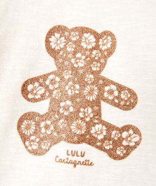 Tee-shirt bébé fille à manches longues fantaisie et broderie - LuluCastagnette vue2 - LULUCASTAGNETTE - GEMO