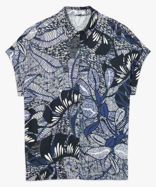Chemise femme imprimée à manches courtes et bas élastiqué vue4 - GEMO(FEMME PAP) - GEMO
