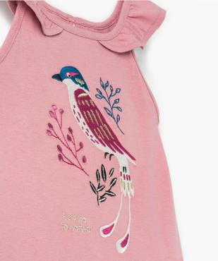 Débardeur fille à col volanté et broderies vue2 - GEMO (ENFANT) - GEMO