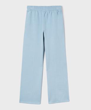 Pantalon de jogging coupe large taille élastique fille vue3 - GEMO 4G FILLE - GEMO