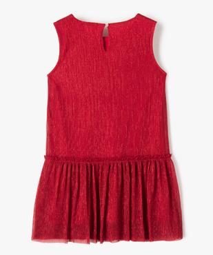 Robe fille scintillante avec volant dans le bas vue3 - GEMO (ENFANT) - GEMO