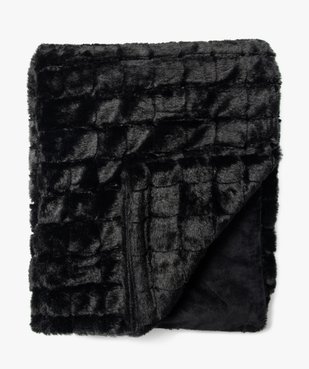 Plaid en maille  effet quadrillé 130x170 cm vue1 - GEMO (ACCESS) - GEMO