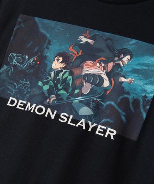 Tee-shirt manches courtes imprimé garçon - Demon Slayer vue3 - DEMON SLAYER - GEMO