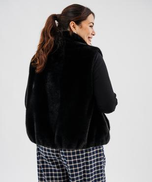 Veste sans manches en fourrure imitation femme grande taille vue3 - GEMO 4G GT - GEMO