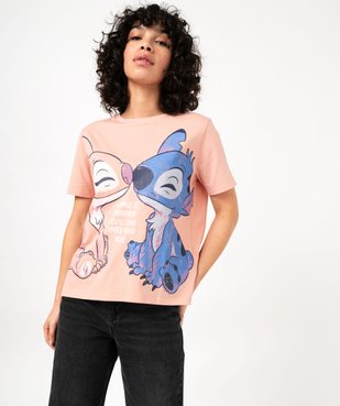 Tee-shirt oversize avec motif Stitch femme - Disney vue1 - LILO & STITCH - GEMO