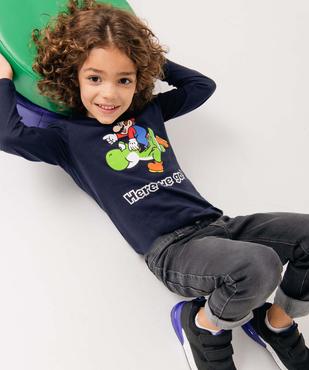 T-shirt manches longues imprimé garçon vue1 - MARIO - GEMO