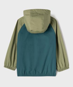 Blouson à capuche imperméable à zip magnétique garçon vue4 - GEMO 4G GARCON - GEMO