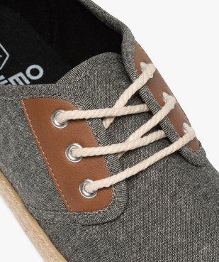 Derbies femme souples en toile et lacets cordelette vue6 - GEMO (SPORTSWR) - GEMO