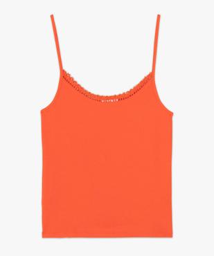 Débardeur femme en maille côtelée à fines bretelles vue4 - GEMO(FEMME PAP) - GEMO