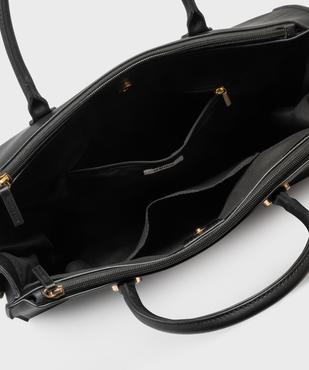 Sac cabas multipoches uni grand format femme vue11 - GEMO (ACCESS) - GEMO