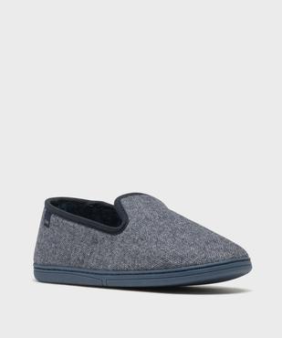 Chaussons en textile et velours ras homme - Dim vue2 - DIM - GEMO